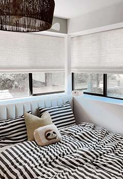 Lutron Shades for Bedroom - Solana Beach